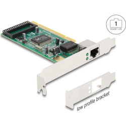 Delock PCI Network Card Gigabit LAN 1 x RJ45 RTL8169