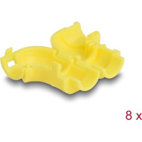 Delock Cable Clips for Angling 8 pieces yellow