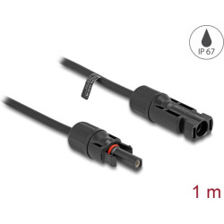 Delock DL4 Solar Cable 6 mm² male to female 1 m black