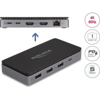 Delock USB Type-C™ Docking Station 4K - Dual HDMI MST / USB / Gigabit LAN / PD 3.0 85 W