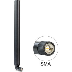 Delock LTE SMA Antenna 0.1 ~ 4.5 dBi Omnidirectional With Flexible Joint