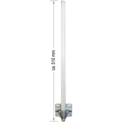 Delock WLAN Antenna N Jack 802.11 b/g/n 8 dBI Omnidirectional Fixed Gray Outdoor