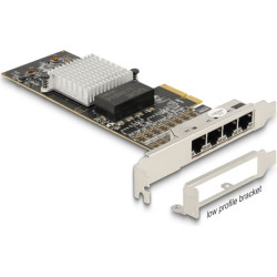 Delock PCI Express x4 Network Card Gigabit LAN 4 x RJ45 i350