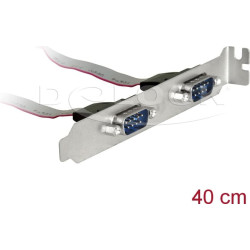 Delock Slot Bracket > 2 x Serial Pin layout: 1:1