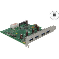 Delock USB 3.0 PCI Express x1 Card to 4 x external Type-A