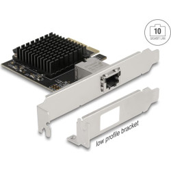 Delock PCI Express x4 Network Card 10 Gigabit LAN 1 x RJ45 AQC107