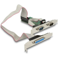 Delock PCI Express x1 Card to 2 x Serial RS-232 + 1 x Parallel