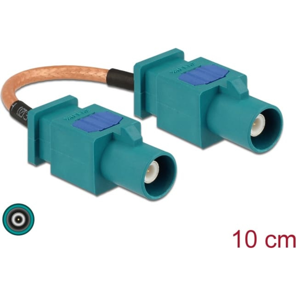 Delock Antenna Cable FAKRA Z plug > FAKRA Z plug RG-316 10 cm