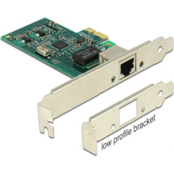 Delock PCI Express x1 Network Card Gigabit LAN 1 x RJ45 i82574