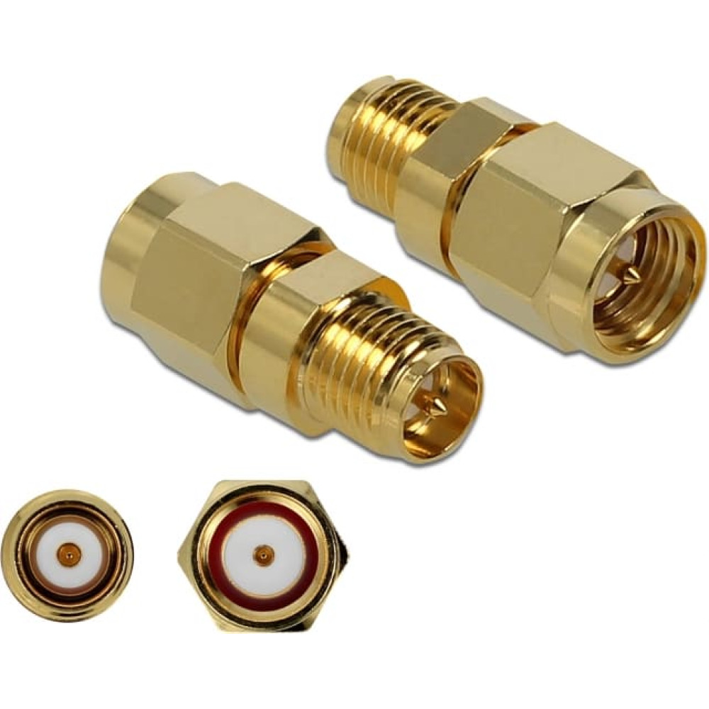 Delock Adapter SMA plug to RP-SMA jack 10 GHz
