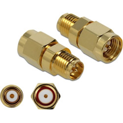Delock Adapter SMA plug to RP-SMA jack 10 GHz