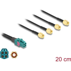Delock Cable Mini FAKRA Z jack quad to 4 x SMA plug