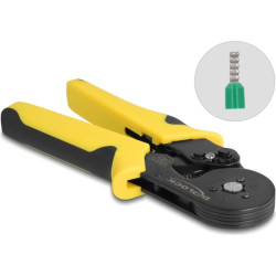 Delock Tool for crimping wire end ferrules self-adjusting - hexagon