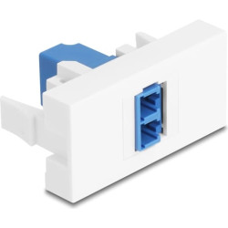 Delock Easy 45 Module LC Duplex female to LC Duplex female white / blue