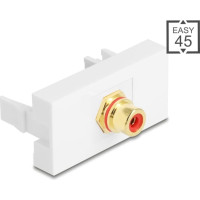 Delock Easy 45 Module RCA female to RCA female gold plated red / white