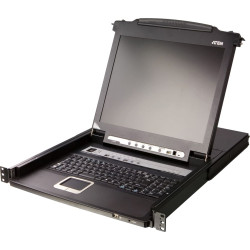Aten CL5708MW 43cm wide LCD KVM Switch, USB-PS/2,VGA, 8 Port, FR-Layout
