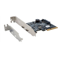 Exsys EX-12000 2 Port USB 3.2 Gen2 PCIe Karte 2x USB-C