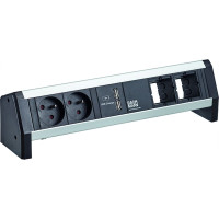 Bachmann DESK 2xUTE 1xUSB Double Charger 2xType A