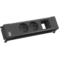 Bachmann POWER FRAME 2xUTE 1xCM Plastic profile black