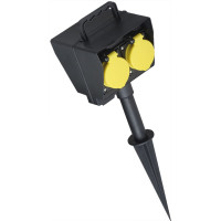 Bachmann garden socket outlet with ground spike