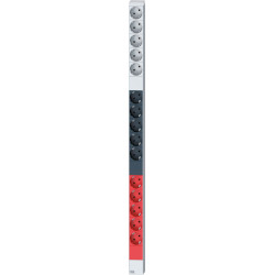 Bachmann IT PDU ALU 0U 15 x earthing contact CEE 3x 16A red