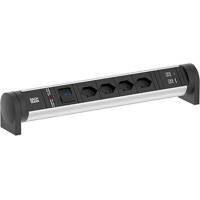 Bachmann CYCLE Desk 4xCH 1xswitch 1xUSB A/C 22W 0.2m GST18