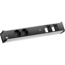 Bachmann CONI 2xCEE7/3 1xUSB C 60W, earthing contact GST18 plug