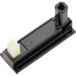 Bachmann DESK2 adhesive base RAL9005, black 2 pieces