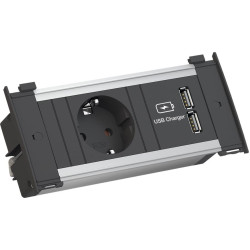 Bachmann KAPSA X-Small 1x earthing contact 1x USB charger, GST18 connector