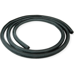 Roline PVC Cable Conduit, Self Closing, black, 2.5 m
