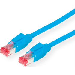 Dätwyler DÄTWYLER Patchkabel Kat.6 (Class E) S/FTP, CU 7702 flex LSOH, Hirose TM21, blau, 0,5 m