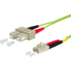 Metz Connect OpDAT patch cord, SC-D/LC-D OM5, 5 m