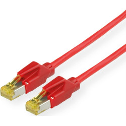 Kerpen Datacom KERPEN Patchkabel Kat.6A (Class EA) S/F, MegaLine F6-90, HiRose TM31, LS0H, rot, 5 m