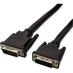 Roline DVI Cable, DVI (24+1), Dual Link, M/M, 15 m