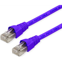 Telegärtner TELEGÄRTNER RJ45 Patch Cord S/FTP, Cat.6A, LSZH, lila, 10 m