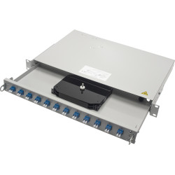 Telegärtner TELEGÄRTNER 19" FO-PP PRO-V 1U 12 LCD OS2/P nPT, PROFI V, 12xLC-D adaptor