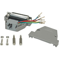 Roline DB25 plug - RJ-45 socket 8P / 8C 8-Wire