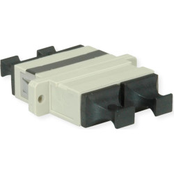 Telegärtner TELEGÄRTNER SC Duplex adaptor, multimode, ceramic sleeve, plastic housing