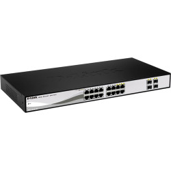 D-Link DGS-1210-16 Vadīts L2 Gigabit Ethernet (10/100/1000) Melns