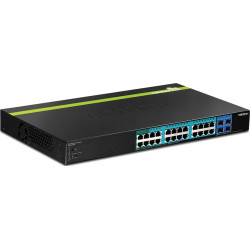 Trendnet Switch 28 Port Gbit Managed PoE+ 185W 19"