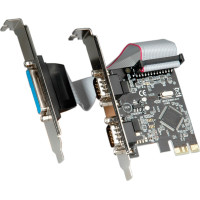Value PCI-Express Adapter, 2x Serial RS232 D-Sub 9 + 1x Parallel EPP/ECP Ports