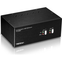 Trendnet KVM 2-Port Displayport Switch mit Audio USB 2.0 Hub