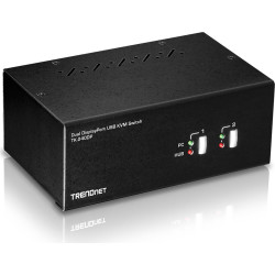 Trendnet KVM 2-Port Displayport Switch mit Audio USB 2.0 Hub