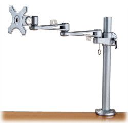 Value Single LCD Monitor Arm, 4 Joints, Desk Clamp