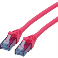 Roline UTP Patch Cord Cat.6A, Component Level, LSOH, pink, 7.5 m