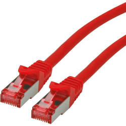 ROLINE S/FTP Patch Cord Cat.6 Component Level, LSOH, red, 0.3 m