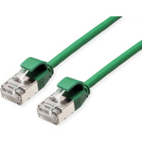ROLINE U/FTP DataCenter Patch Cord Cat.6A (Class EA), LSOH, slim, green, 0.5 m