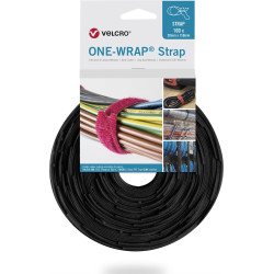 Velcro ® One Wrap® Strap 20mm x 230mm, 100 Stück, schwarz