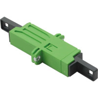 Roline Fibre Optic Adapter, LSH, Flange, green