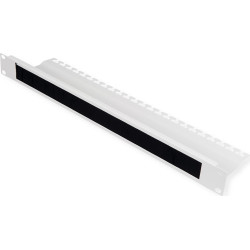 Roline 10-inch cable entry, with brush strip 1U grey